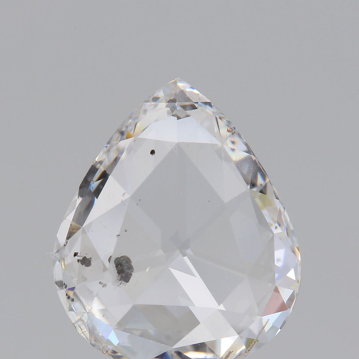 2.31ct | D-E/SI-SI2 Pear Shape Rose Cut Diamond - Modern Rustic Diamond