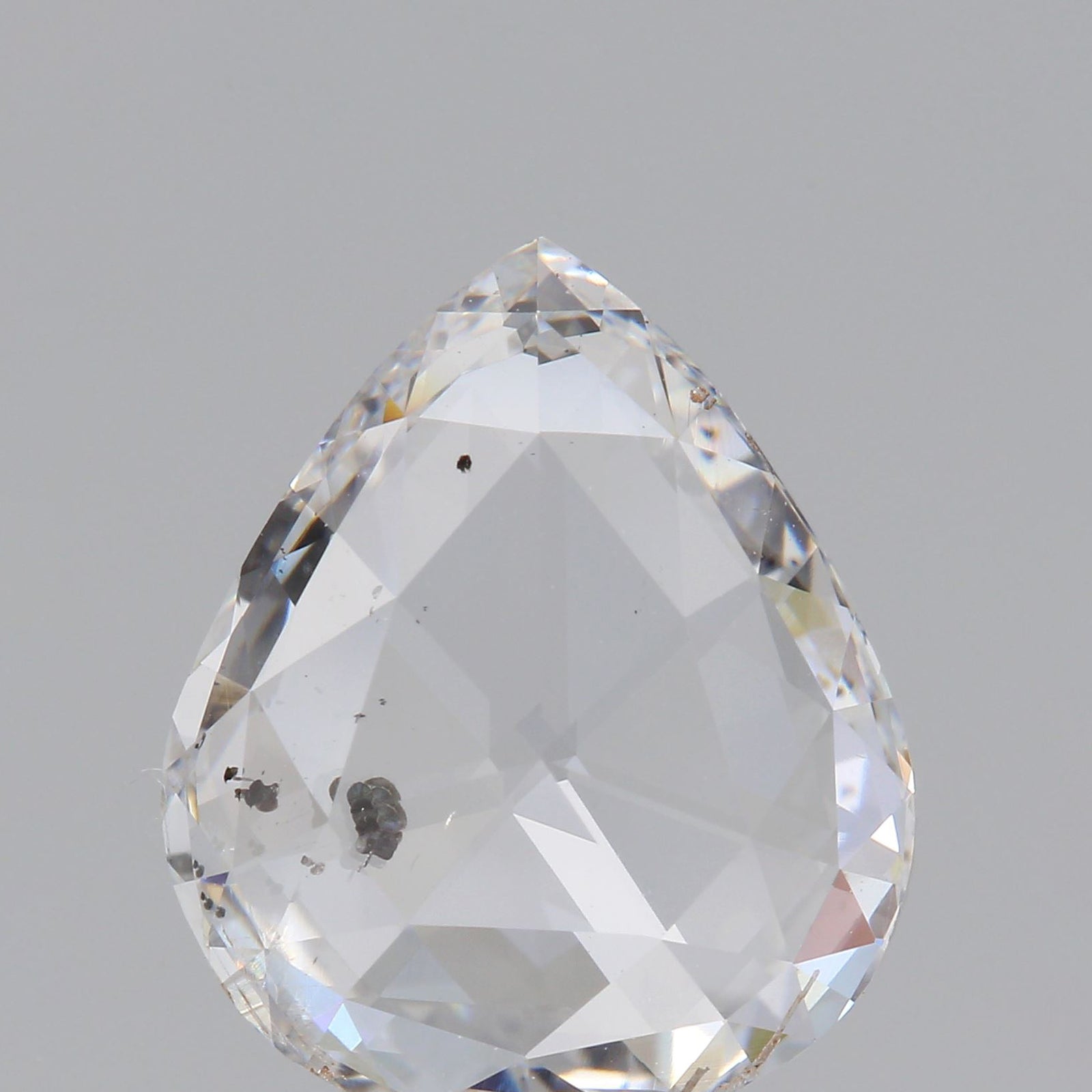 2.31ct | D-E/SI-SI2 Pear Shape Rose Cut Diamond - Modern Rustic Diamond