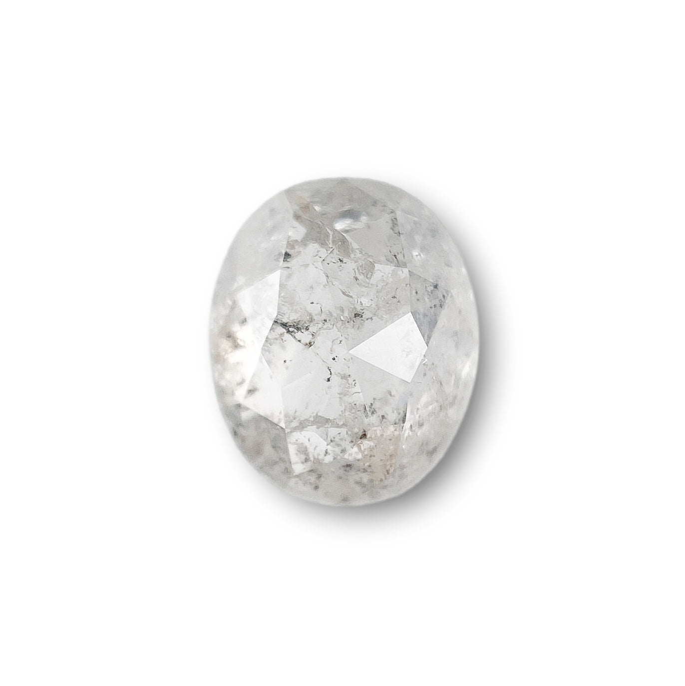 1.10ct | Rustic Oval Shape Rose Cut Diamond - Modern Rustic Diamond