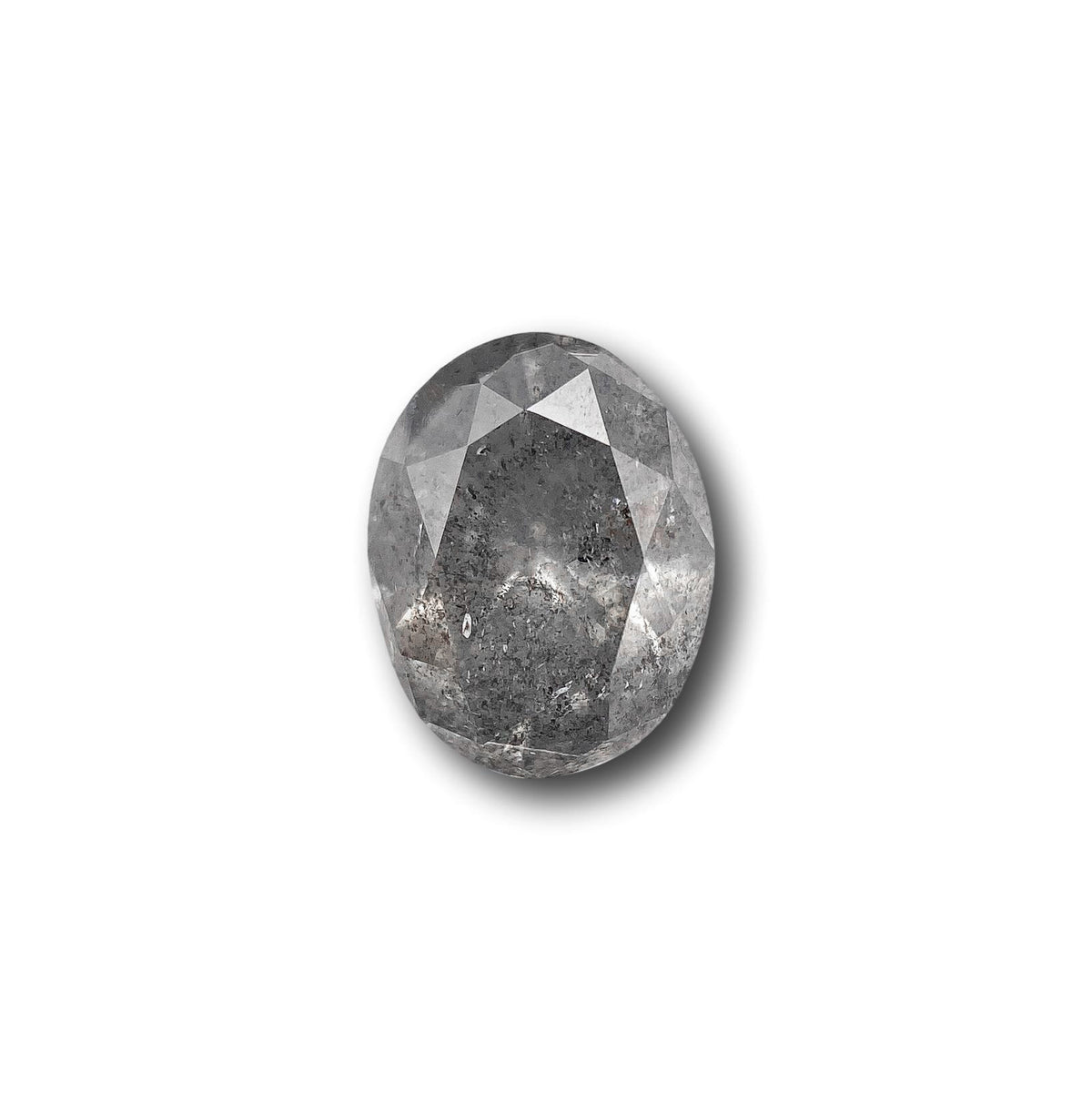 1.13ct | Salt & Pepper Oval Shape Brilliant Cut Diamond