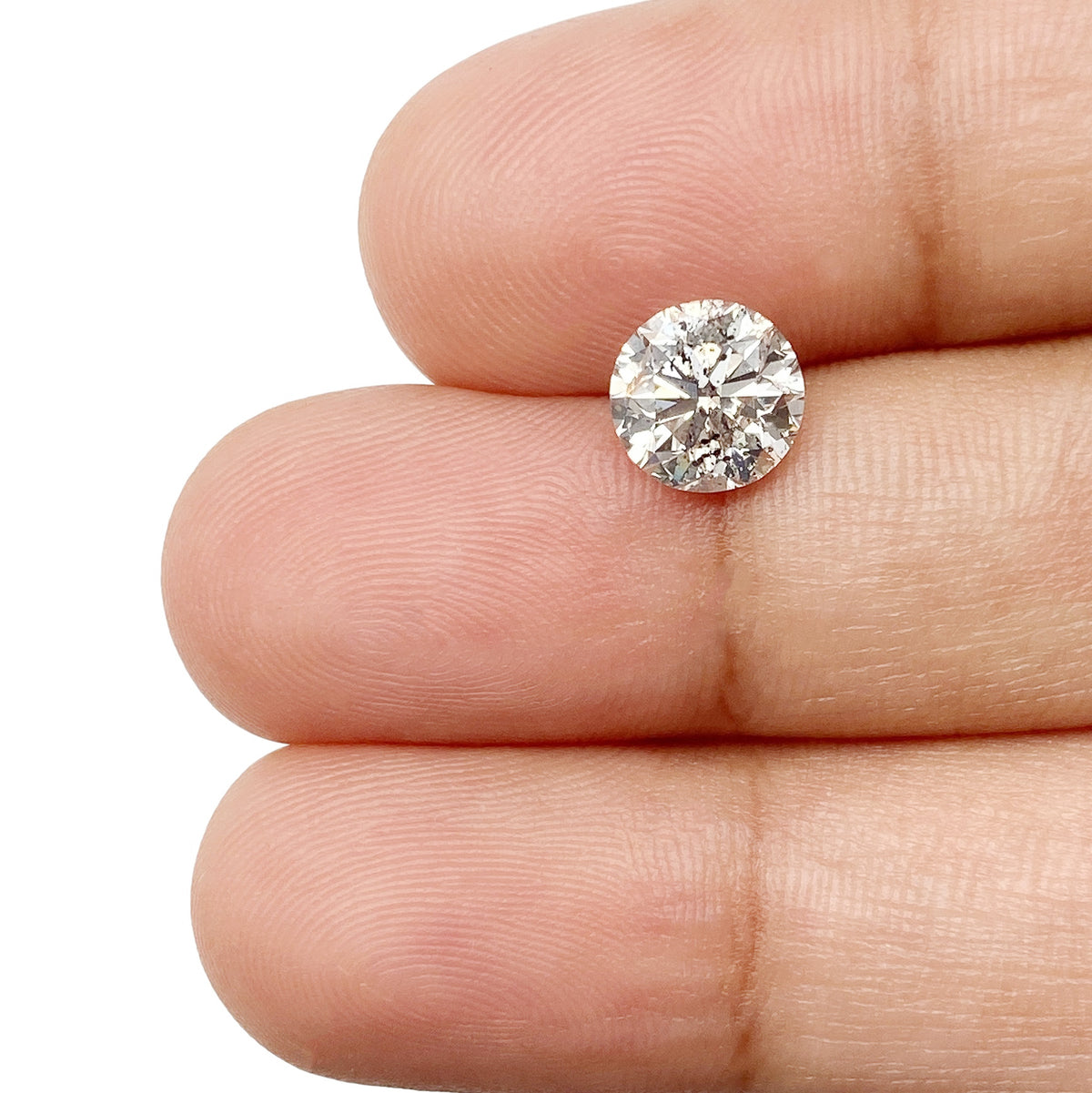 1.40ct | Rustic Round Shape Brilliant Cut Diamond - Modern Rustic Diamond