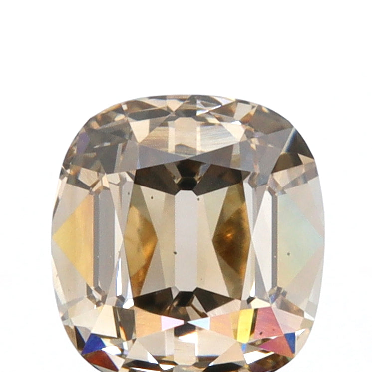 1.25ct | Champagne VS2 Cushion Shape Old Mine Cut Diamond (GIA) - Modern Rustic Diamond