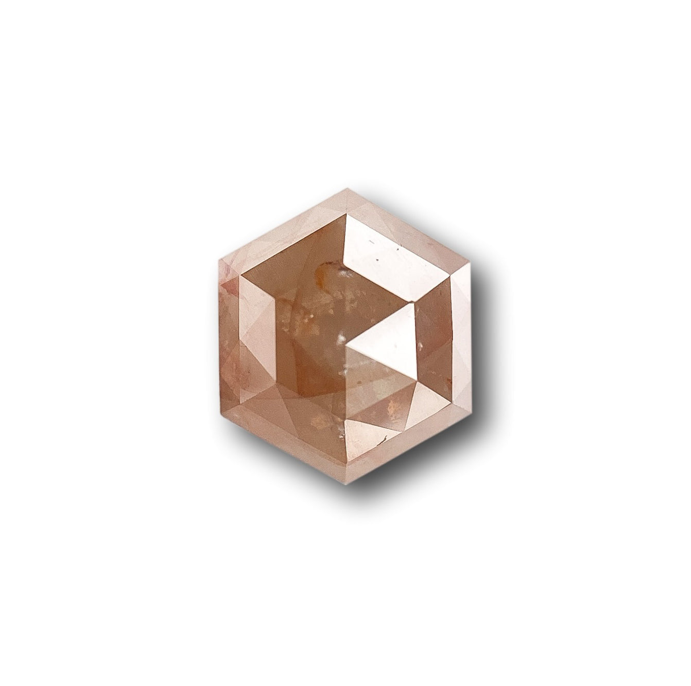 1.41ct | Rustic  Hexagon Shape Step Cut Diamond - Modern Rustic Diamond
