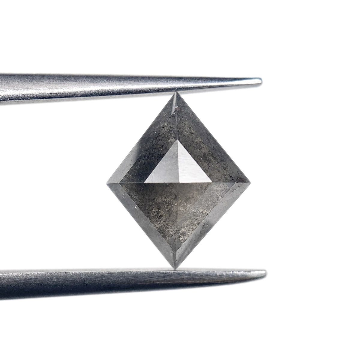1.41ct | Salt & Pepper Lozenge Shape Rose Cut Diamond - Modern Rustic Diamond