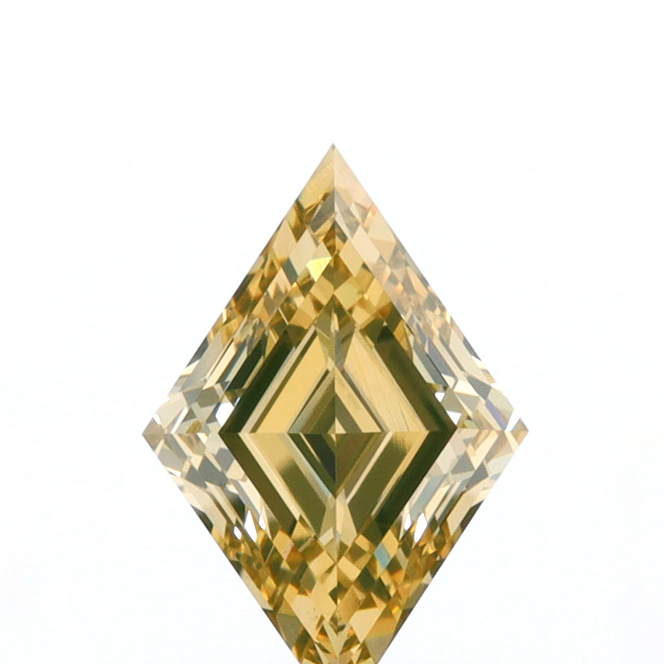 1.05ct | Yellow VS1 Lozenge Shape Step Cut Diamond (GIA) - Modern Rustic Diamond