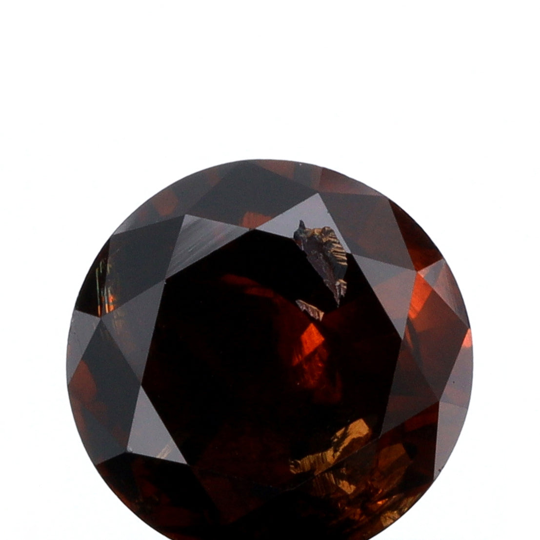 0.91ct | Cognac I1 Round Shape Brilliant Cut Diamond - Modern Rustic Diamond