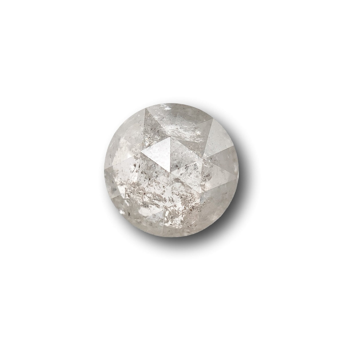 1.03ct | Salt & Pepper Round Shape Rose Cut Diamond
