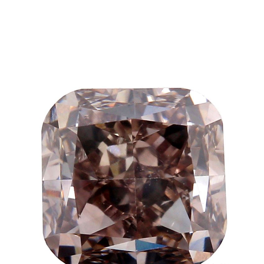 0.83ct | VS2 Fancy Brownish Pink Cushion Shape Brilliant Cut Diamond
