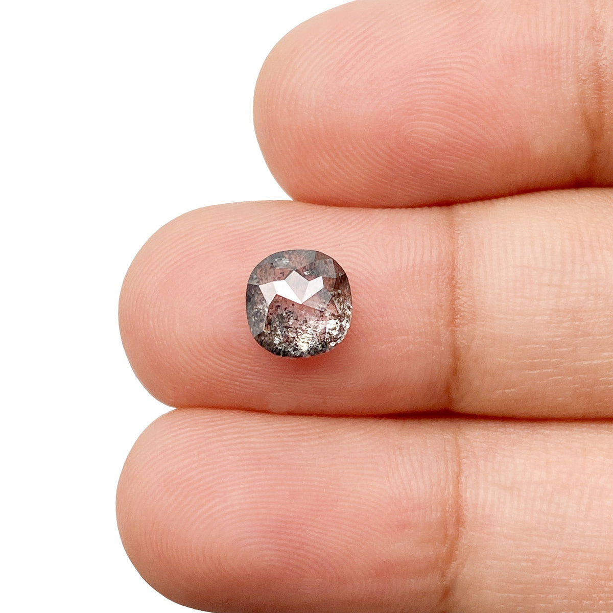 1.43ct | Rustic Cushion Shape Rose Cut Diamond - Modern Rustic Diamond