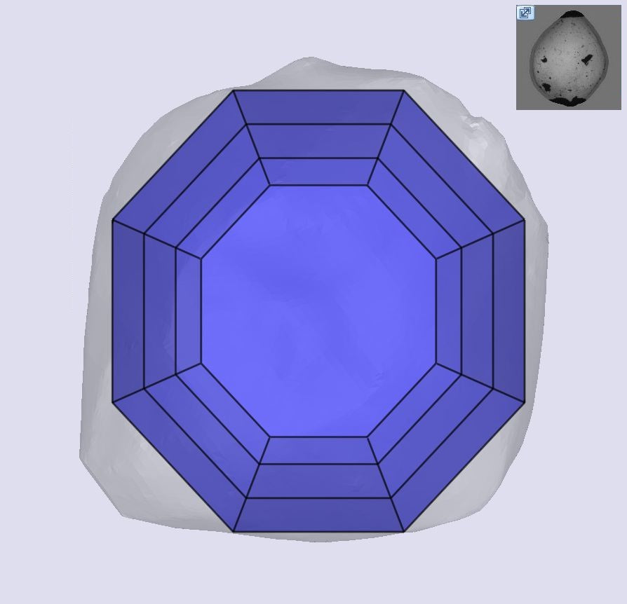 1.44ct | Champagne VVS Octagonal Shape Step Cut Diamond - Modern Rustic Diamond