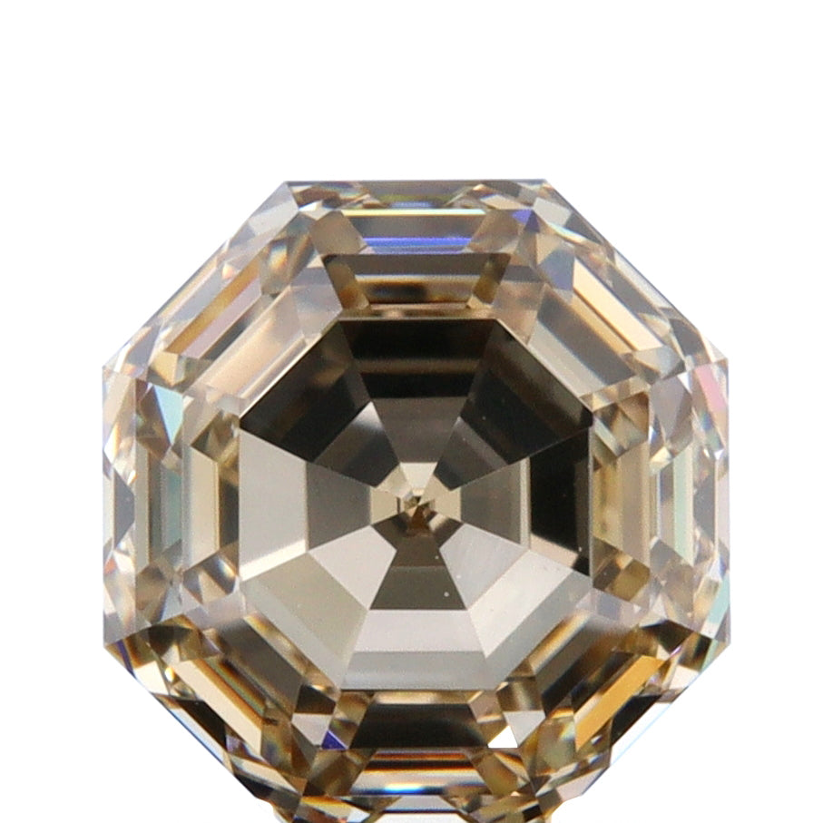 1.44ct | Champagne VVS Octagonal Shape Step Cut Diamond - Modern Rustic Diamond