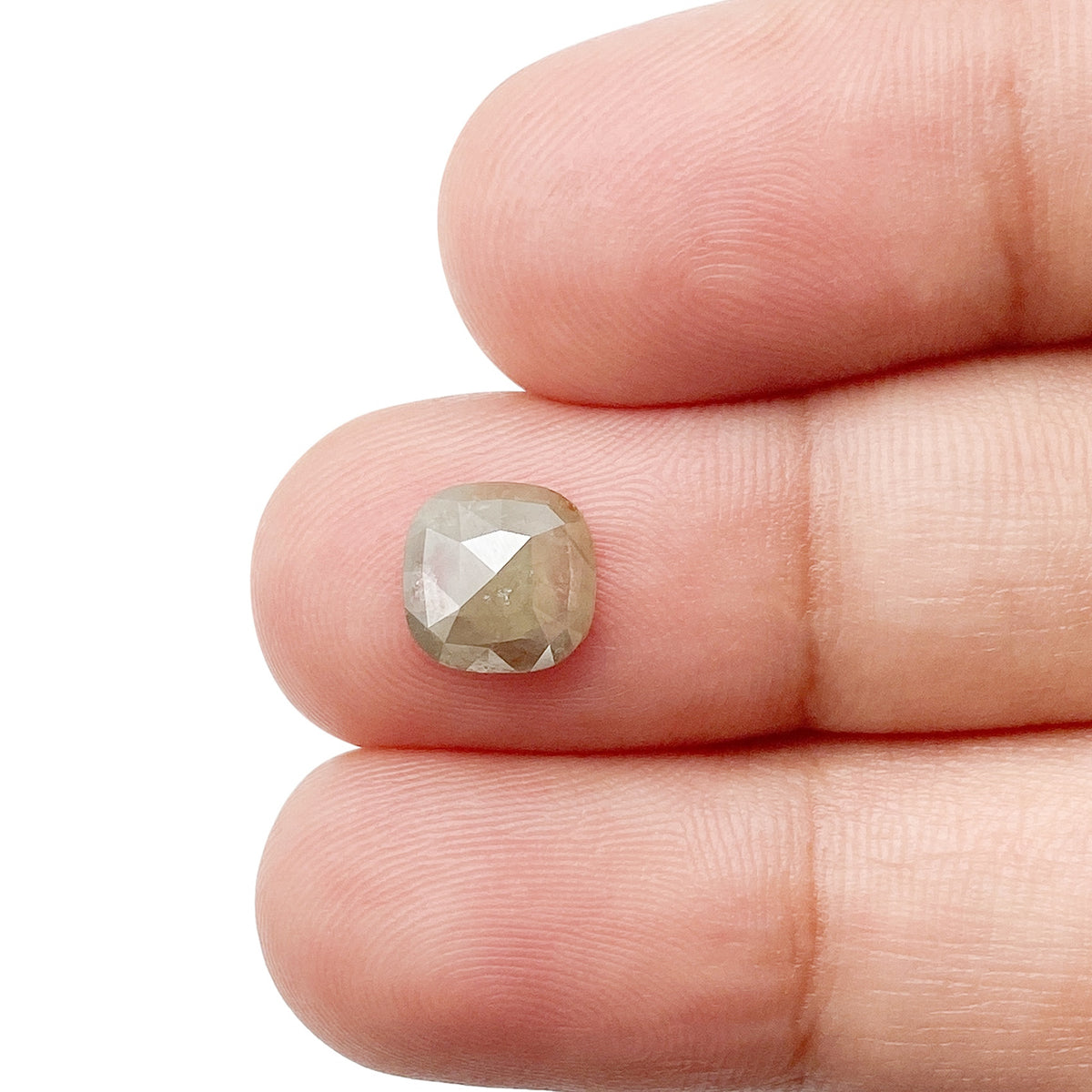1.44ct | Rstc/ Cushion Shape Rose Cut Diamond - Modern Rustic Diamond