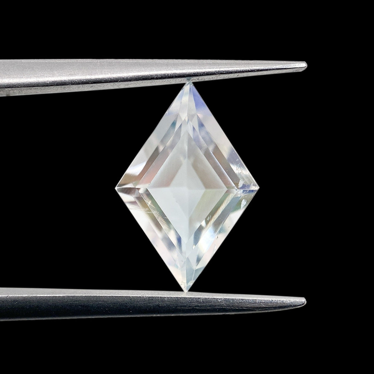 1.45ct |  Lozenge Shape Step Cut Moonstone - Modern Rustic Diamond