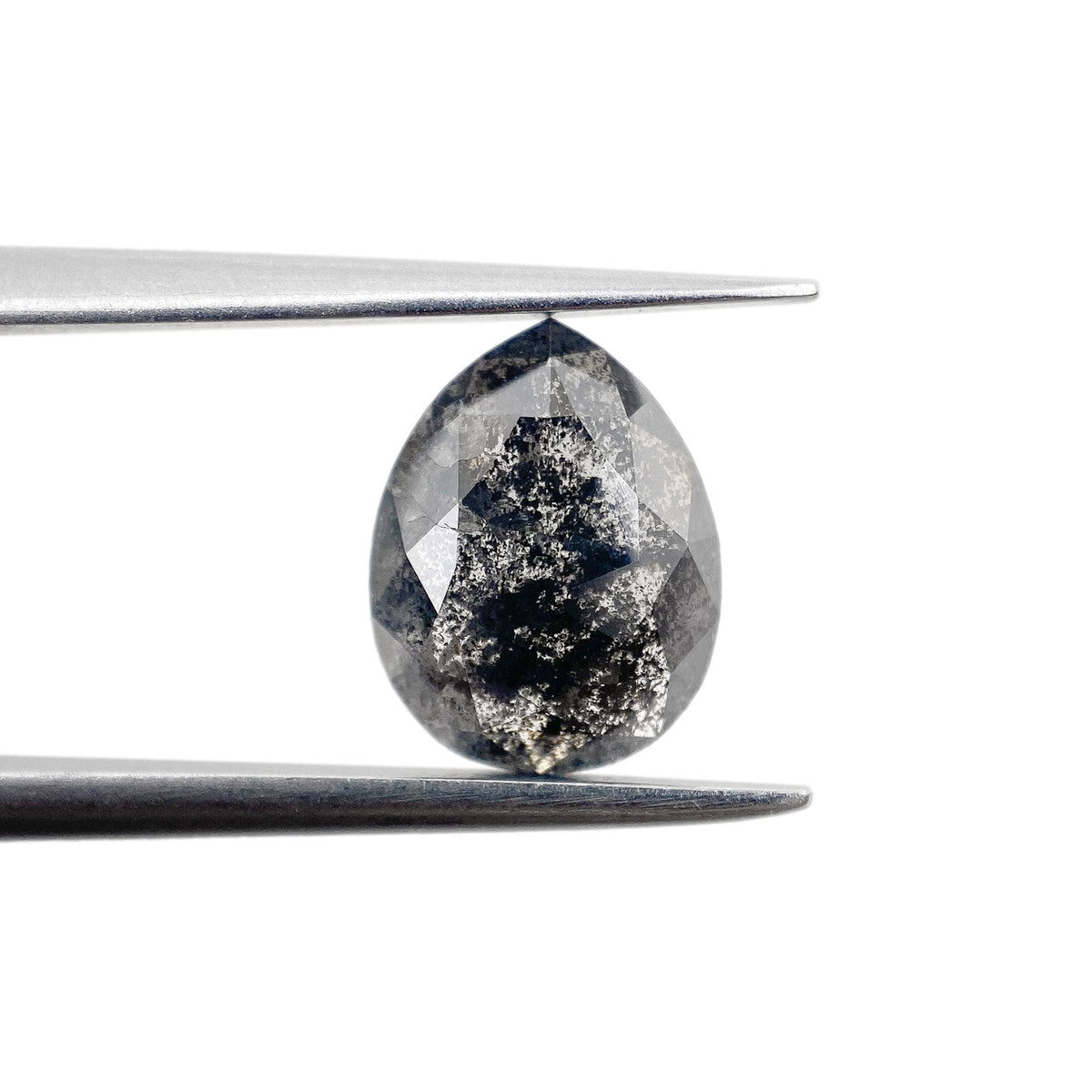 1.45ct | Rustic Pear Shape Rose Cut Diamond - Modern Rustic Diamond