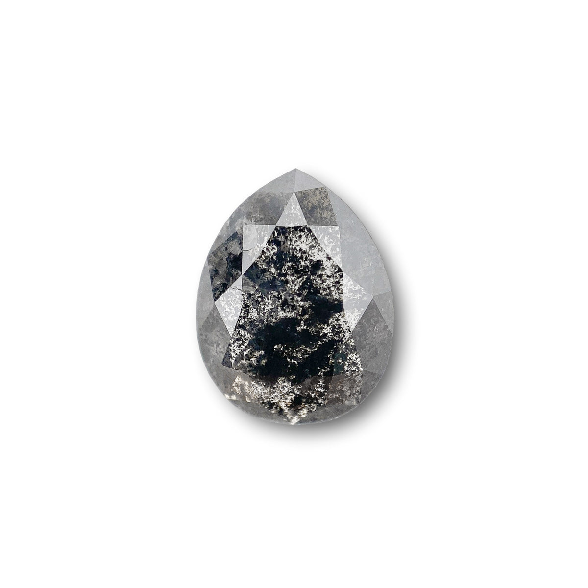1.45ct | Rustic Pear Shape Rose Cut Diamond - Modern Rustic Diamond