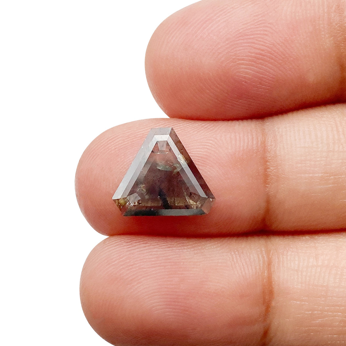 1.45ct | Rustic Shield Shape Rose Cut Diamond - Modern Rustic Diamond