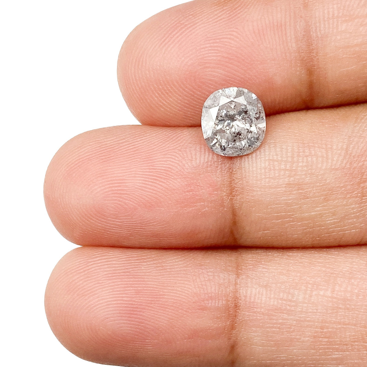 1.46ct | Rustic Cushion Shape Brilliant Cut Diamond - Modern Rustic Diamond