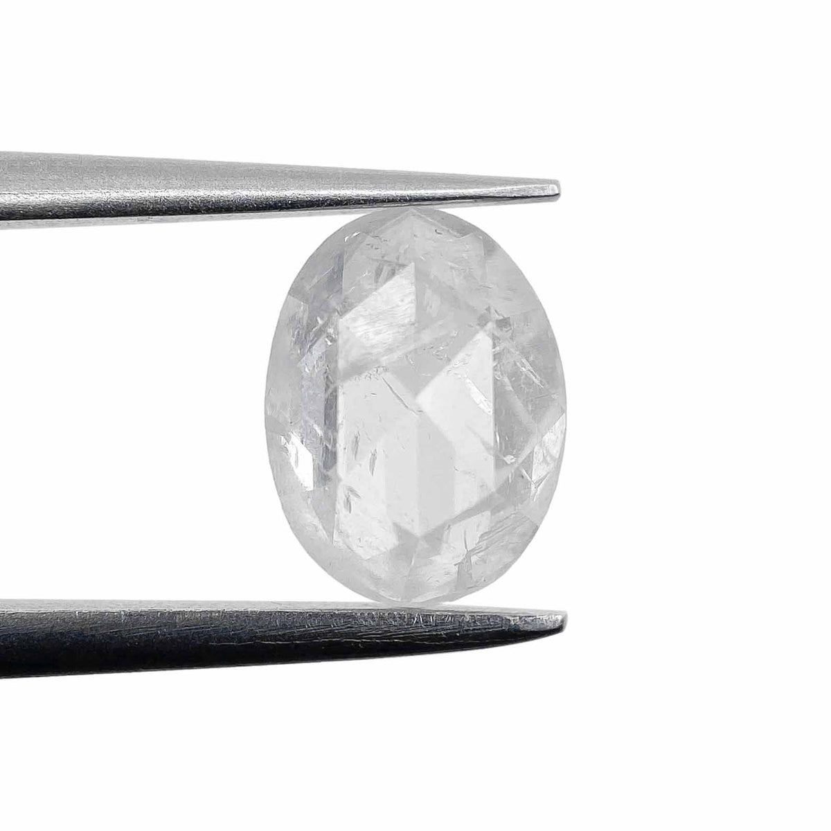 1.46ct | Salt & Pepper Oval Shape Rose Cut Diamond - Modern Rustic Diamond