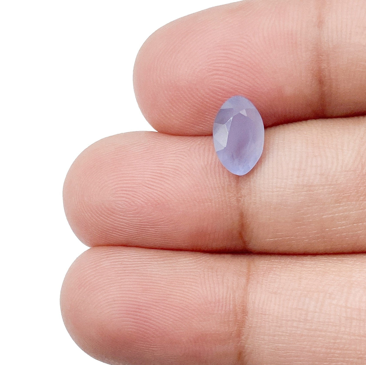 1.48ct | Brilliant Cut Moval Shape Purple Silky Sapphire-Modern Rustic Diamond