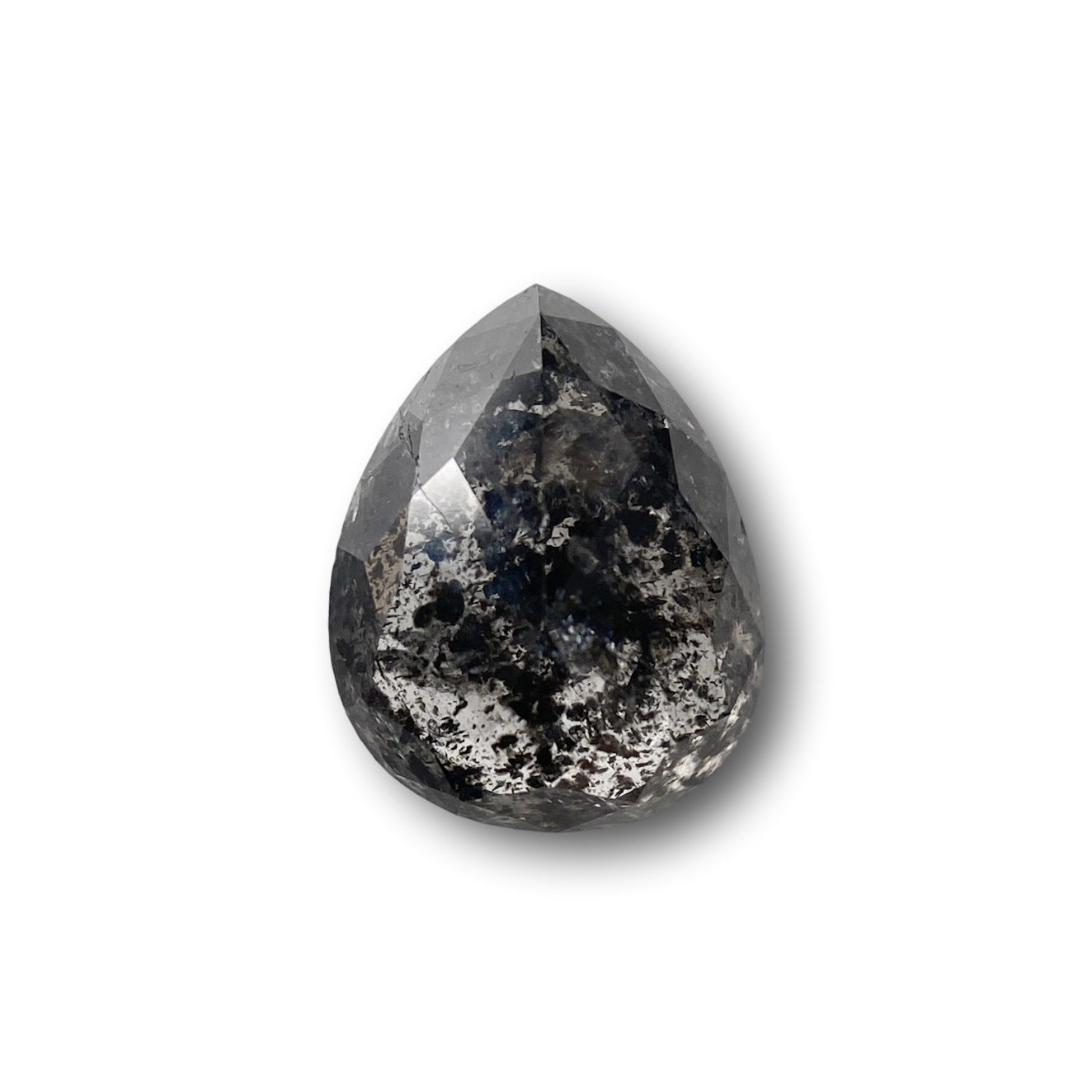 1.48ct | Rustic Pear Shape Rose Cut Diamond - Modern Rustic Diamond