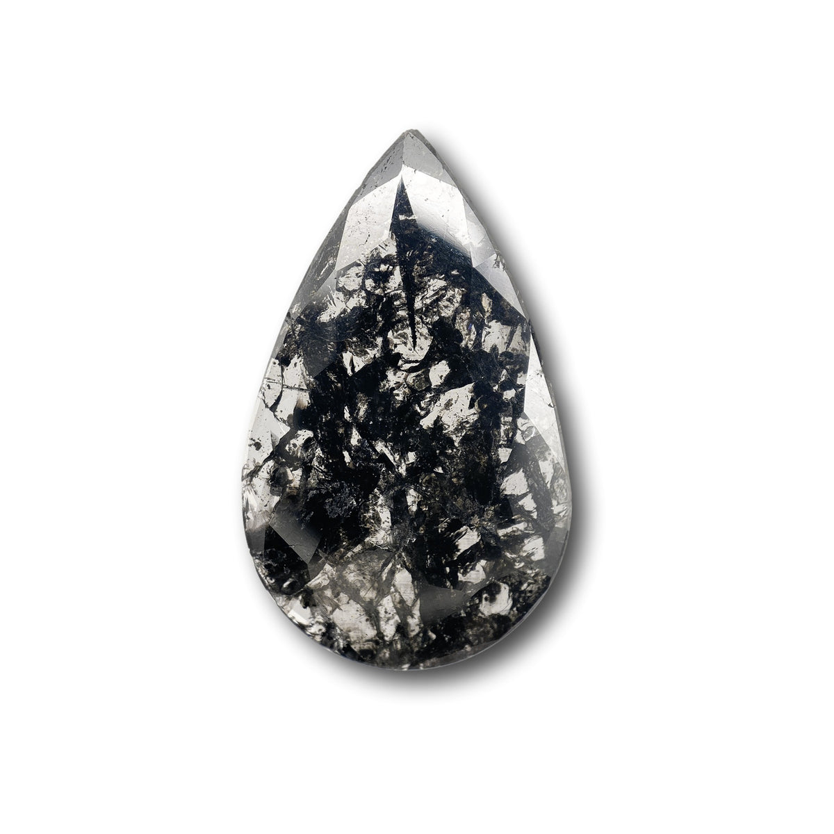 2.96ct | Rustic Pear Shape Rose Cut Diamond - Modern Rustic Diamond
