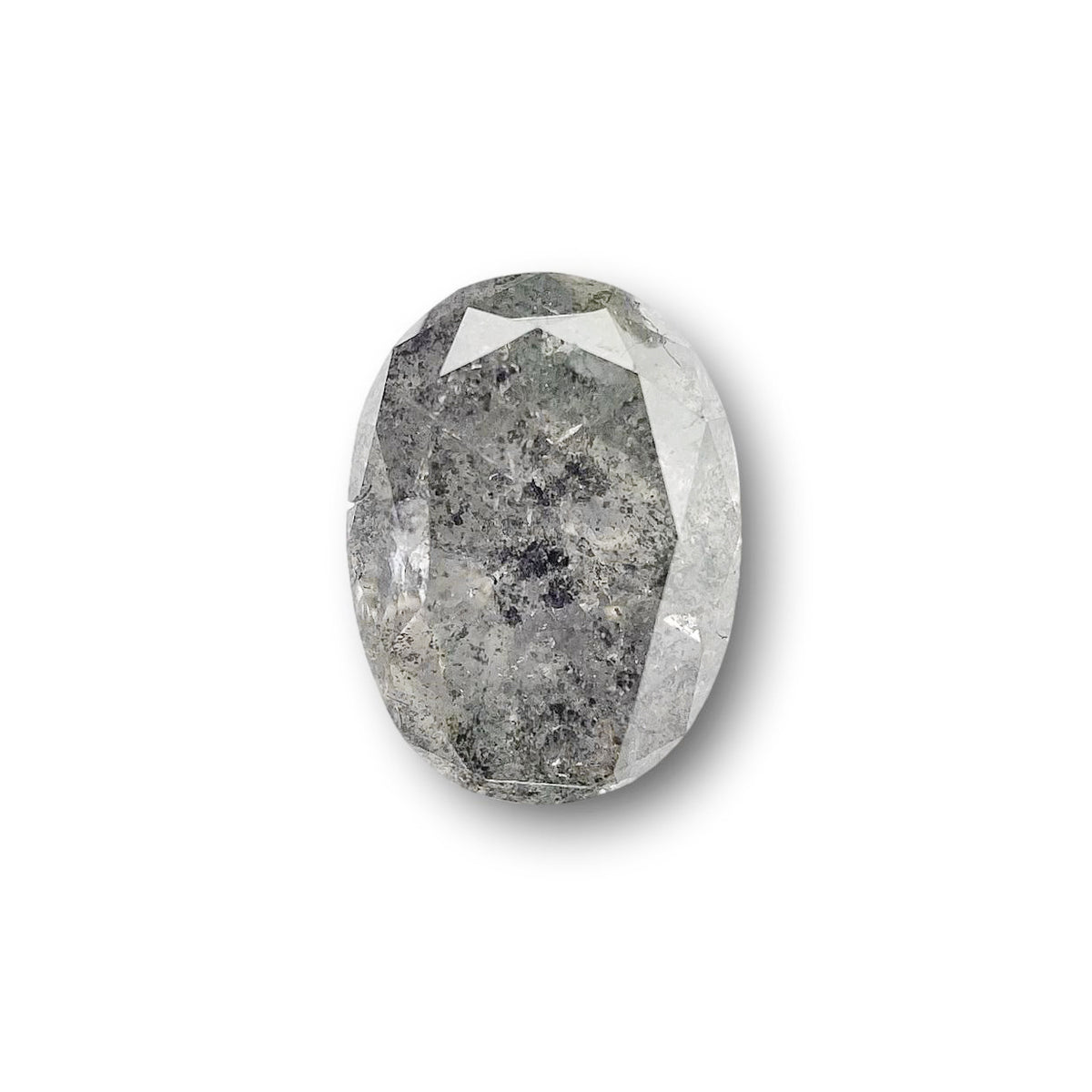 1.23ct | Salt & Pepper Oval Shape Brilliant Cut Diamond