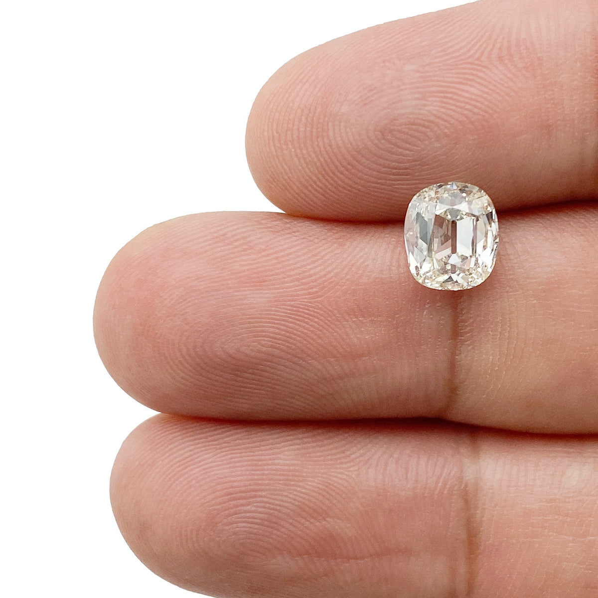 1.49ct | M/SI1 Cushion Shape Old Mine Cut Diamond (GIA) - Modern Rustic Diamond