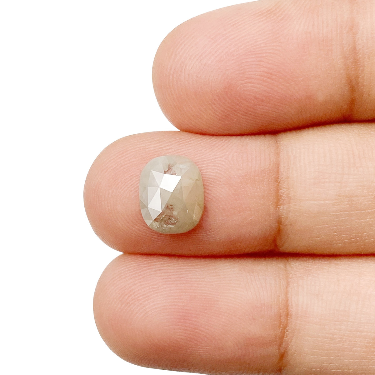 1.49ct | Rustic  Cushion Shape Rose Cut Diamond - Modern Rustic Diamond