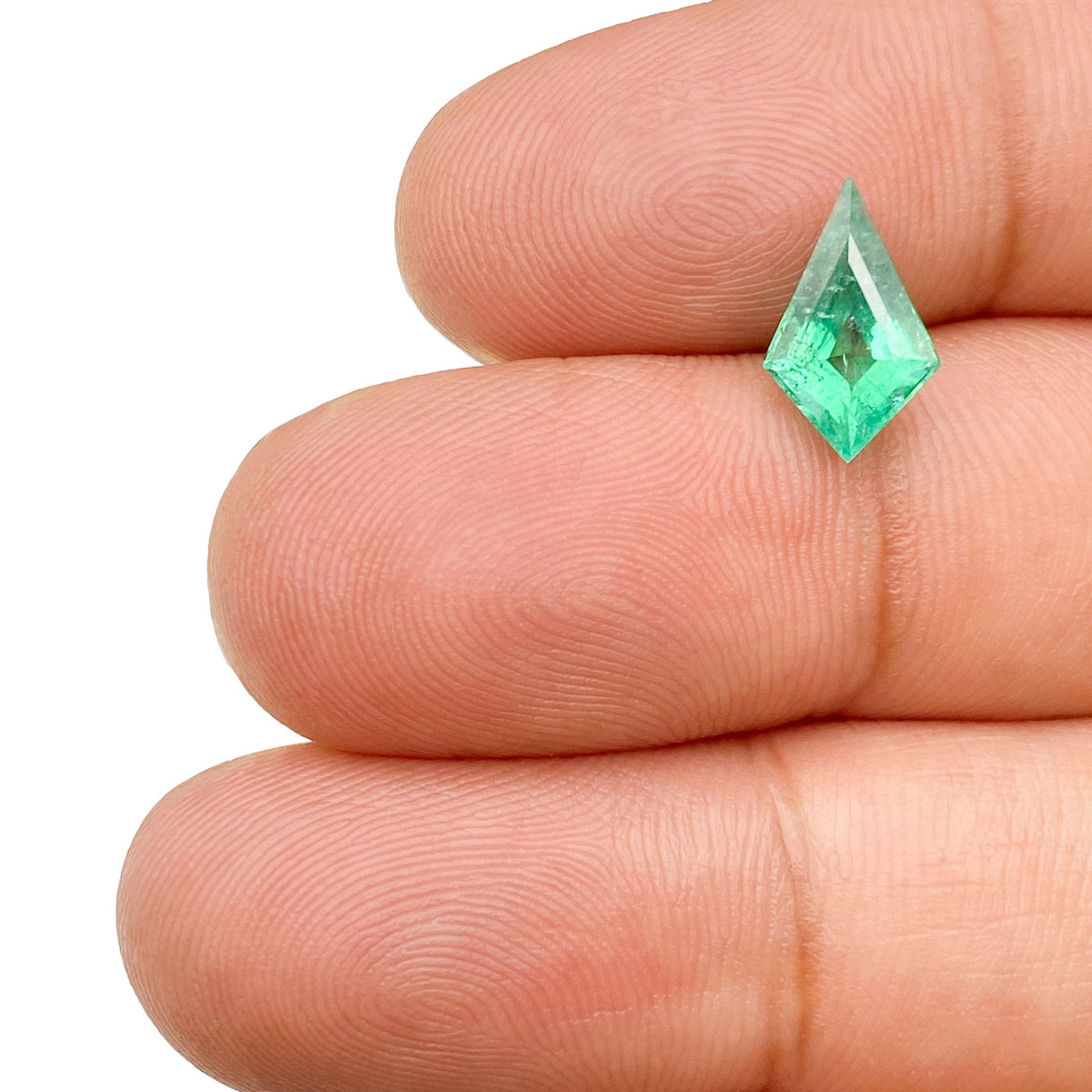 1.49ct | Green/ Kite Shape Step Cut Diamond - Modern Rustic Diamond