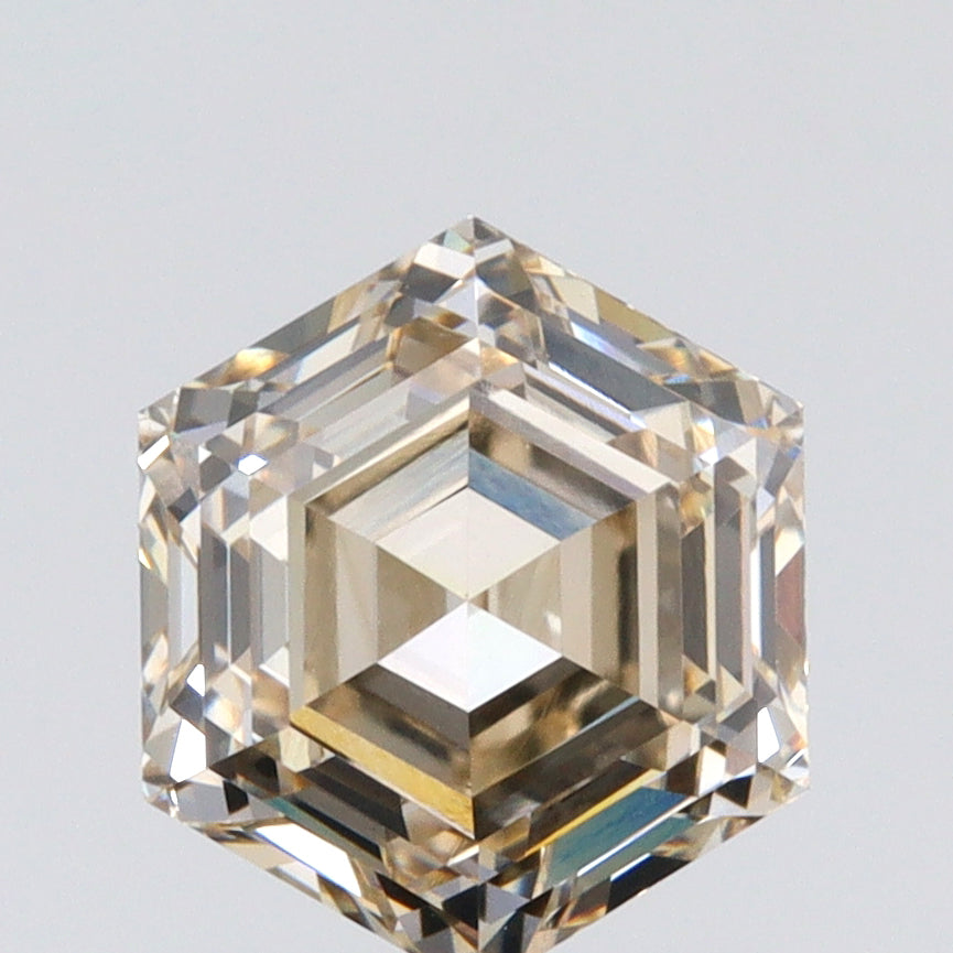 1.57ct | U-V/VS1 Hexagon Shape Step Cut Diamond (GIA) - Modern Rustic Diamond