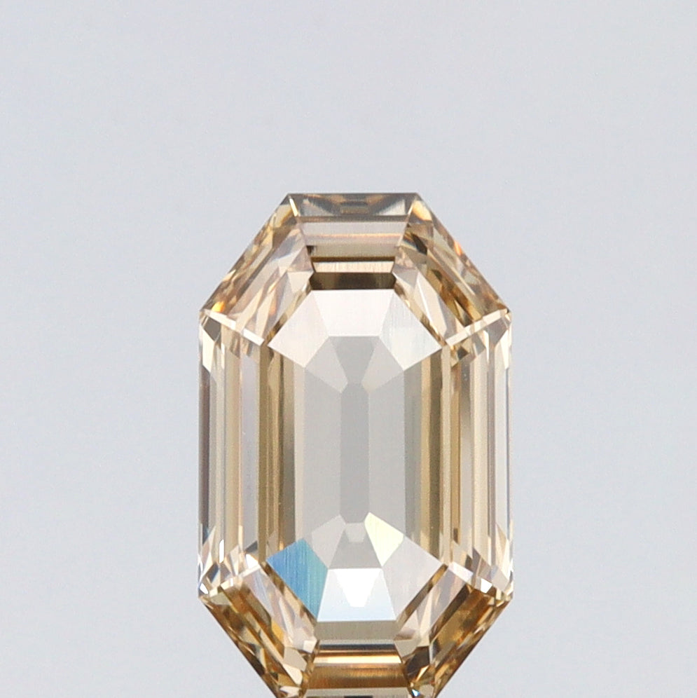 1.51ct | Fancy Light Brownish Yellow VVS2 Octagonal Shape Step Cut Diamond (GIA) - Modern Rustic Diamond