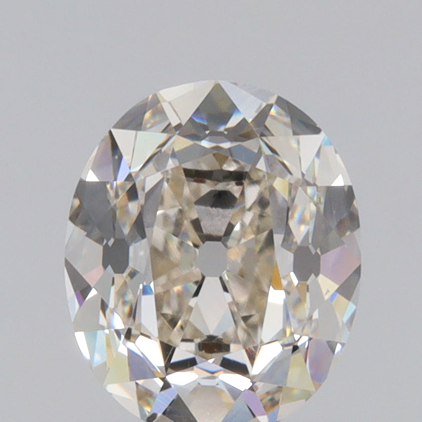 1.51ct | K/VS2 Oval Shape Old Mine Cut Diamond (GIA) - Modern Rustic Diamond