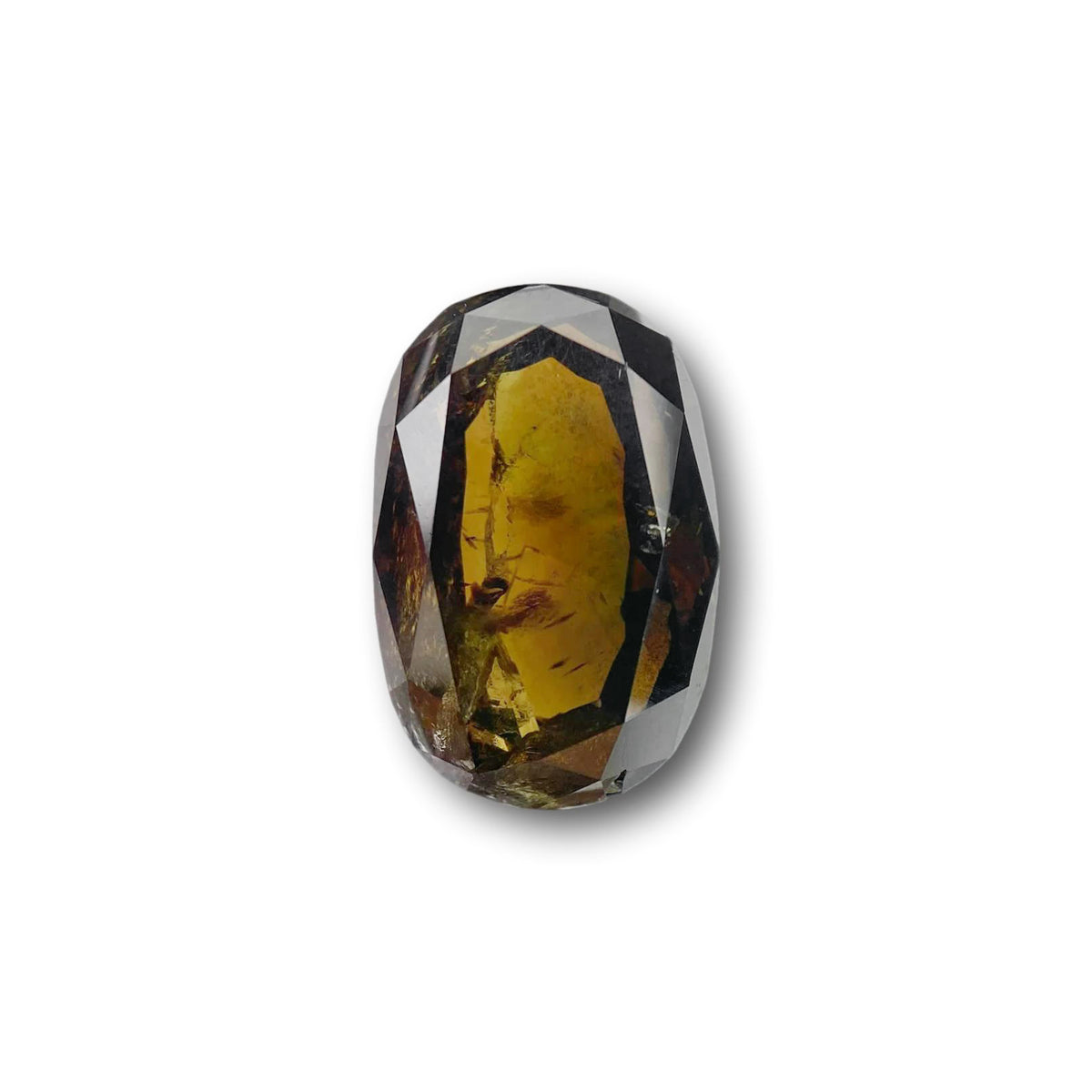 4.51ct | Salt & Pepper Oval Shape Brilliant Cut Diamond - Modern Rustic Diamond