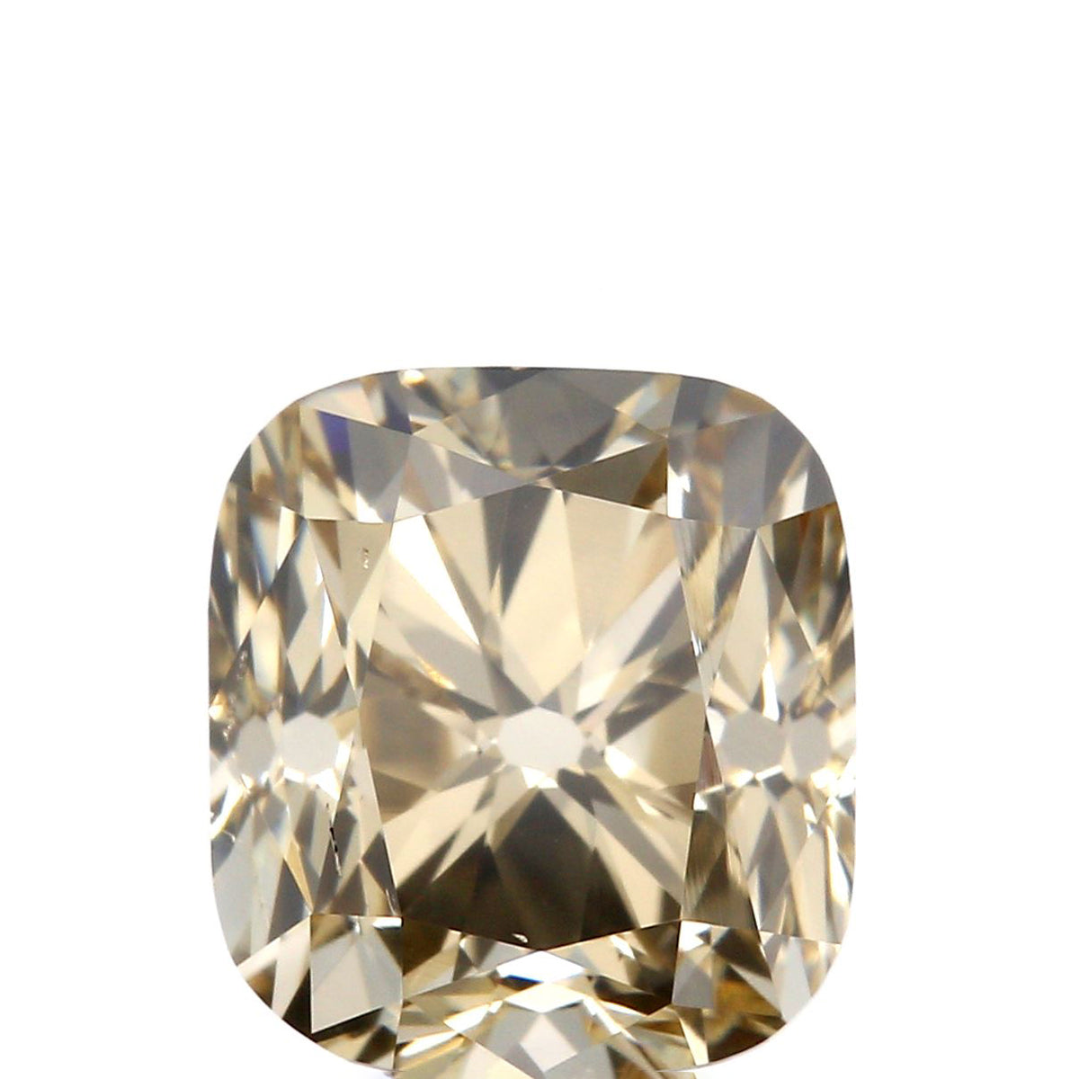 1.51ct | Light Brown SI1 Cushion Shape Old Mine Cut Diamond (IGI)