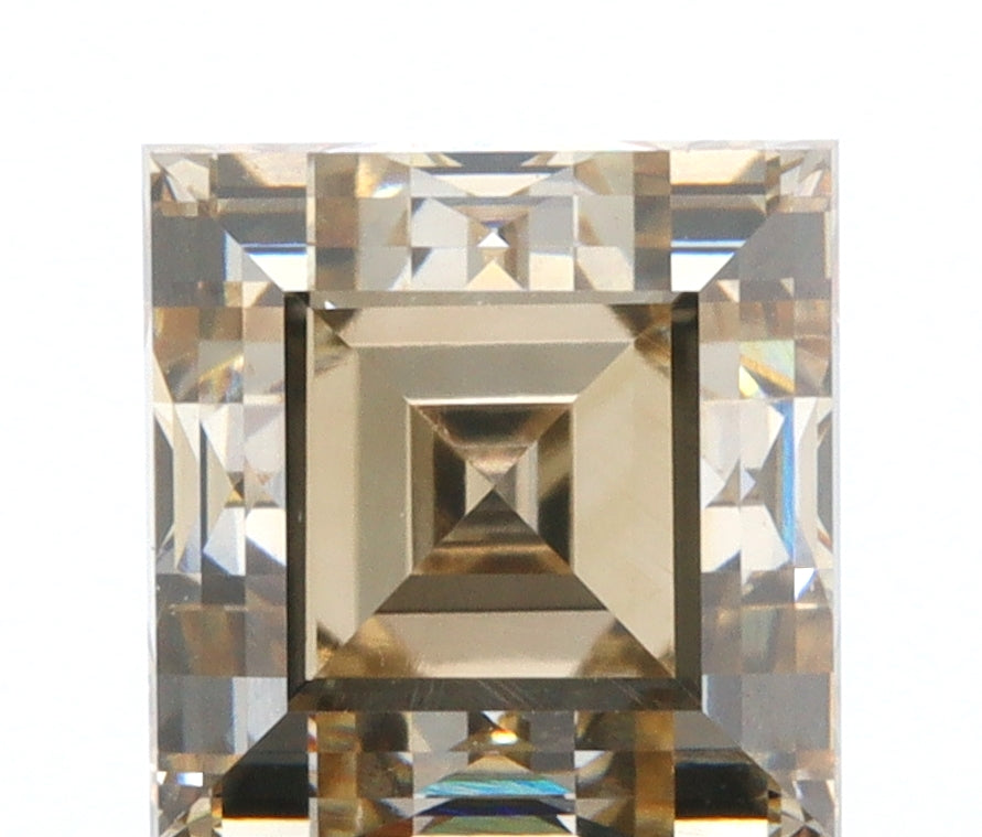 1.50ct | Champagne VVS Carre Shape Step Cut Diamond - Modern Rustic Diamond