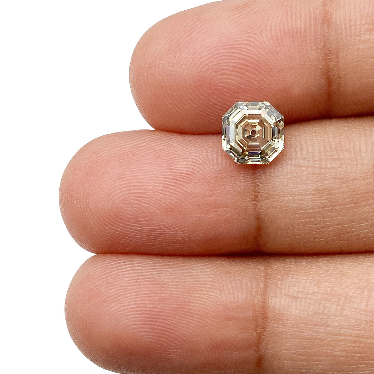 1.50ct | Champagne VVS Octagonal Shape Step Cut Diamond - Modern Rustic Diamond