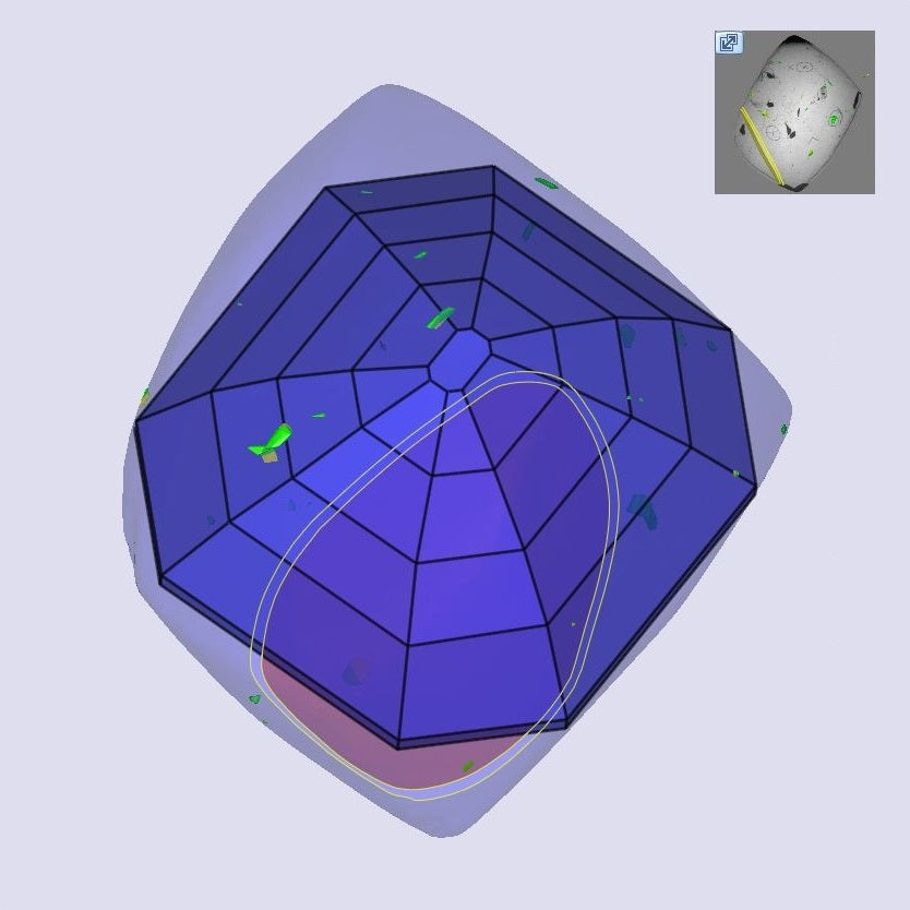 1.50ct | Champagne VVS Octagonal Shape Step Cut Diamond - Modern Rustic Diamond