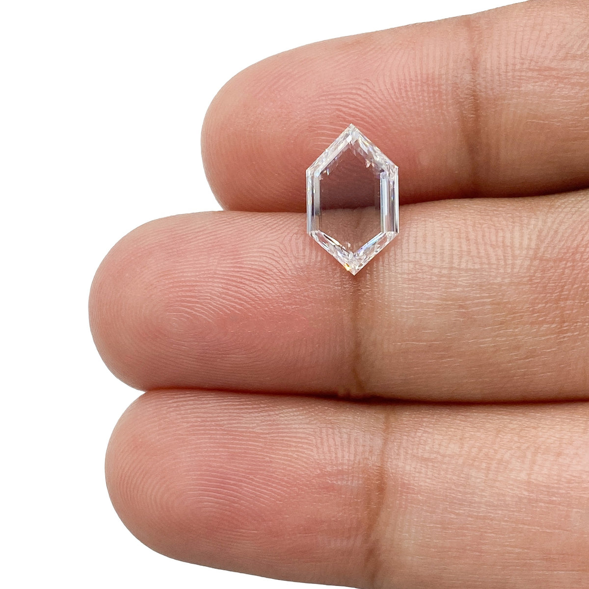 1.50ct | D/VS2 Hexagon Shape Portrait Cut Diamond (GIA) - Modern Rustic Diamond