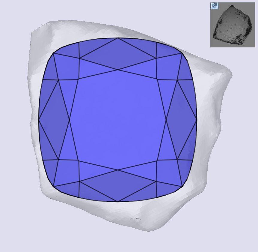 1.50ct | F/VS2 Cushion Shape Rose Cut Diamond (GIA) - Modern Rustic Diamond