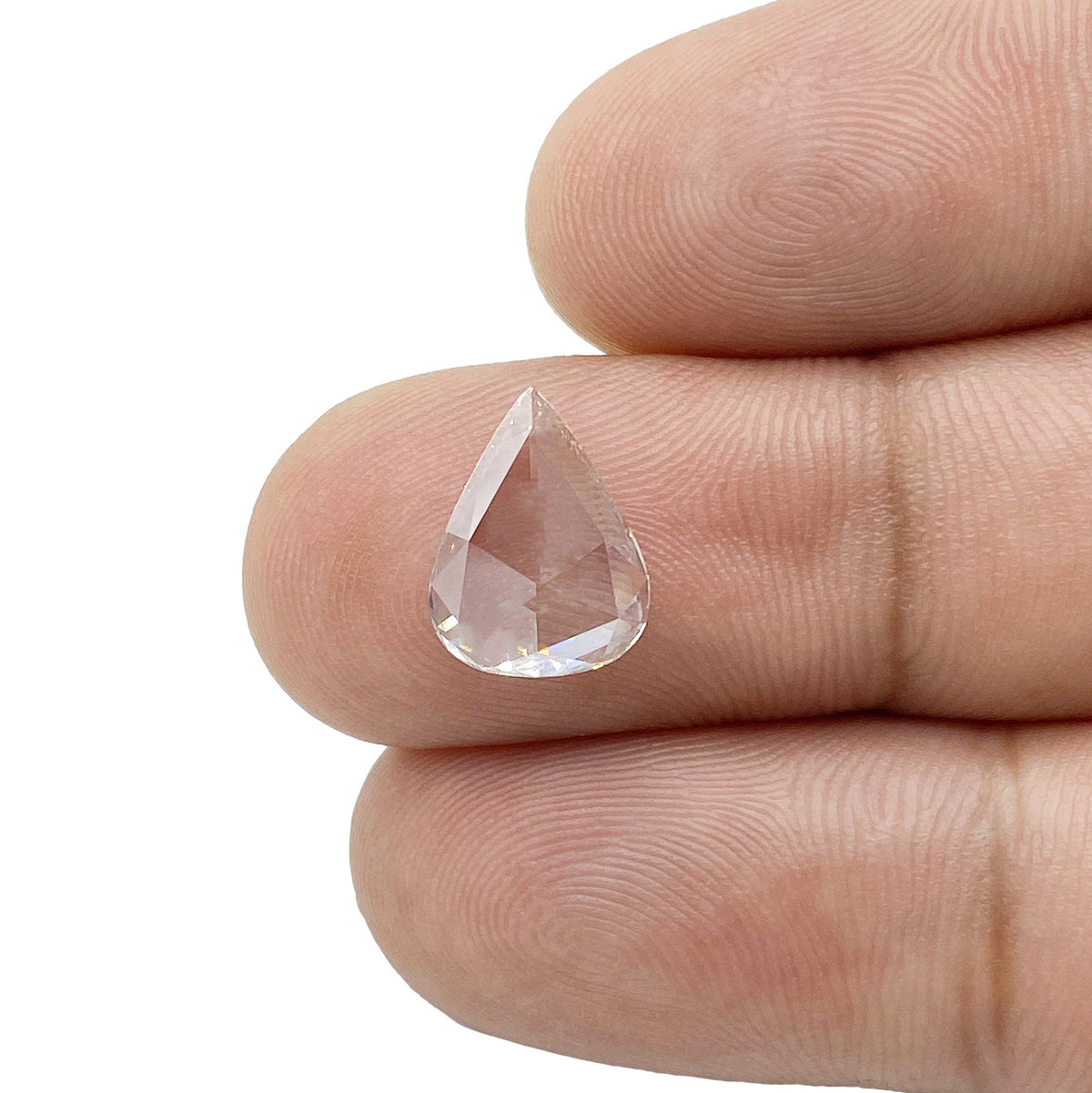 1.50ct | G/VS1 Pear Shape Rose Cut Diamond - Modern Rustic Diamond