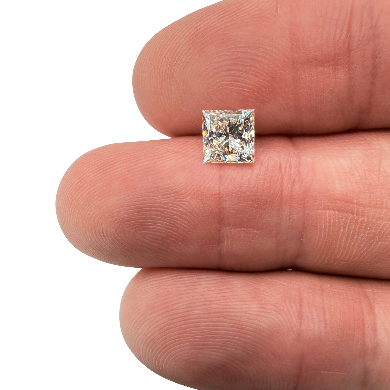 1.50ct | K/VVS1 Princess Shape Brilliant Cut Diamond (GIA) - Modern Rustic Diamond