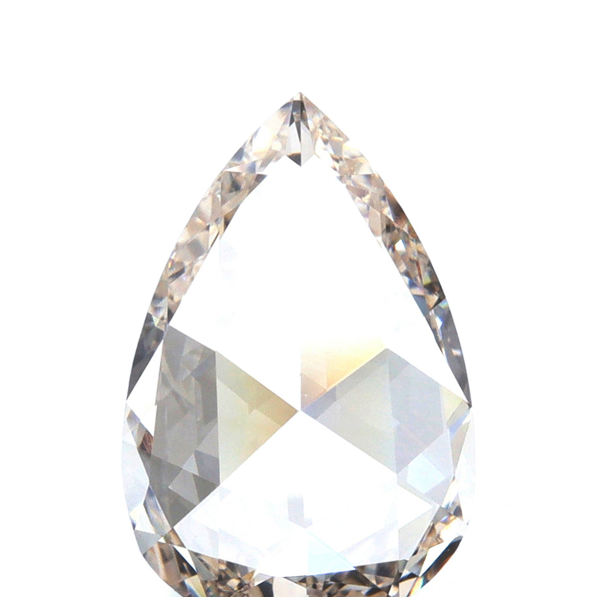 0.98ct | Champagne VVS Pear Shape Rose Cut Diamond