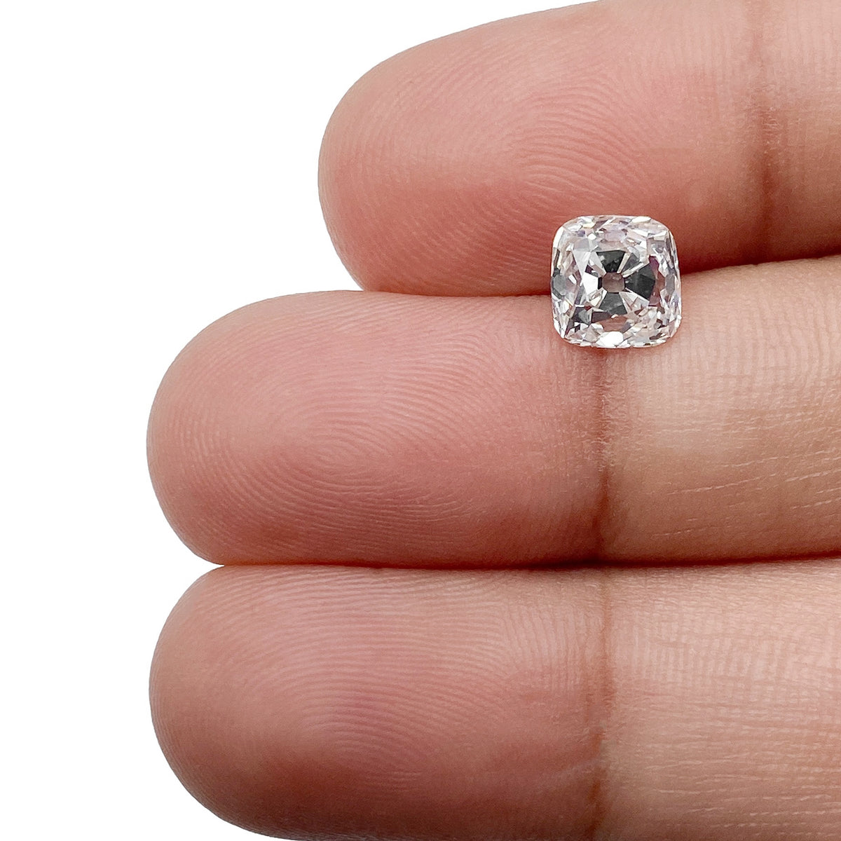 1.51ct | E-F/VS-SI Cushion Shape Old Mine Cut Diamond - Modern Rustic Diamond