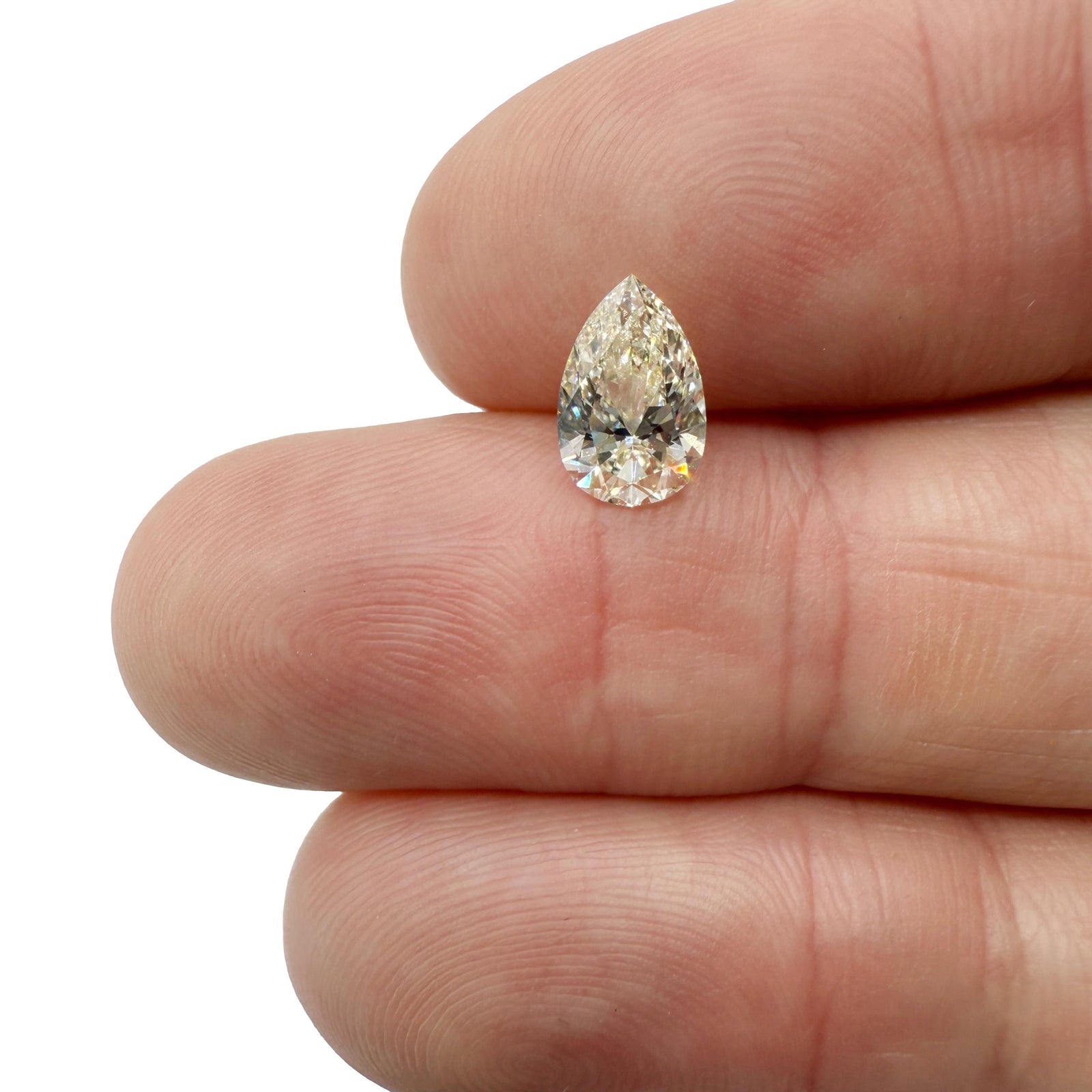 1.51ct | K/VS2 Pear Shape Brilliant Cut Diamond (GIA) - Modern Rustic Diamond
