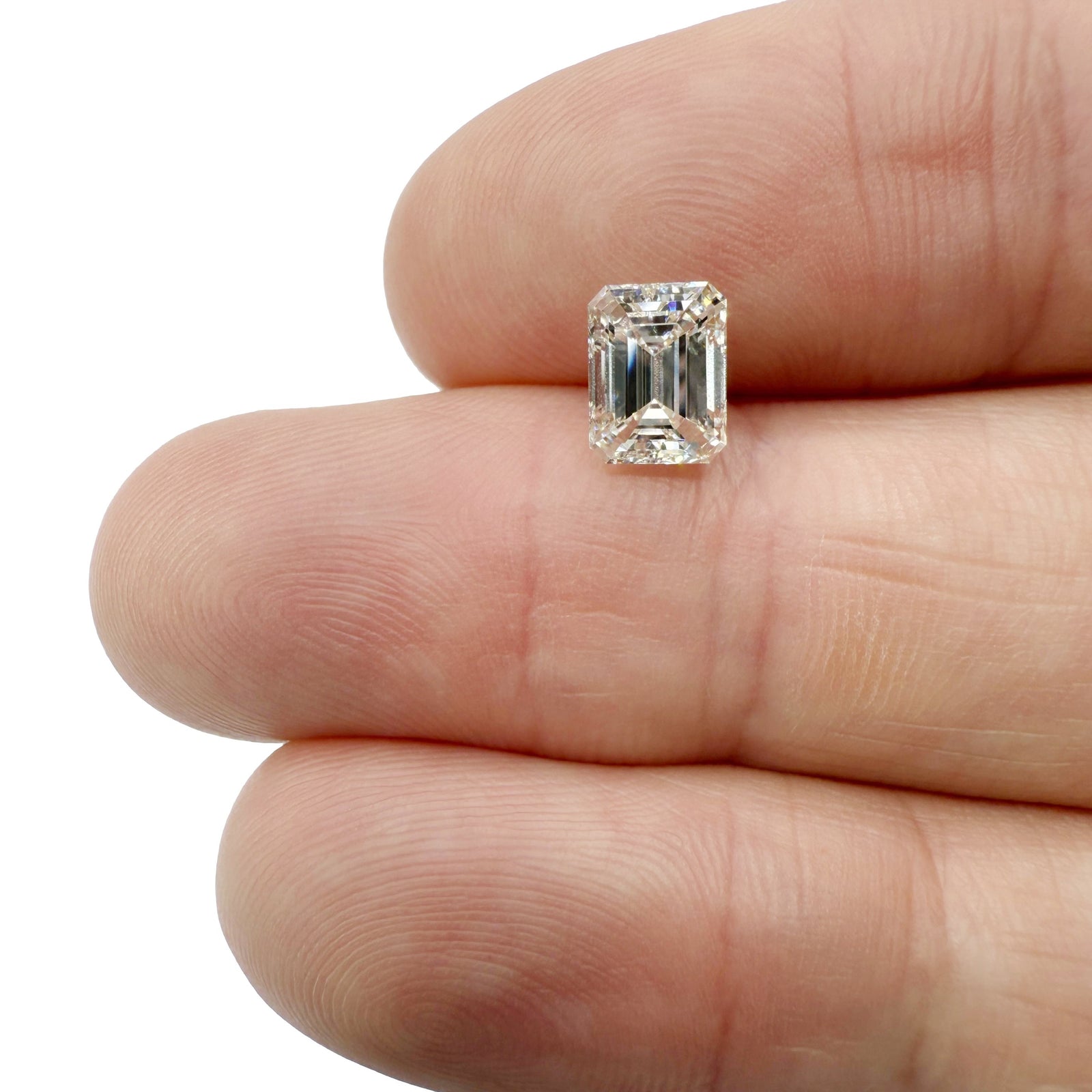 1.51ct | M/VVS2 Emerald Shape Brilliant Cut Diamond (GIA) - Modern Rustic Diamond