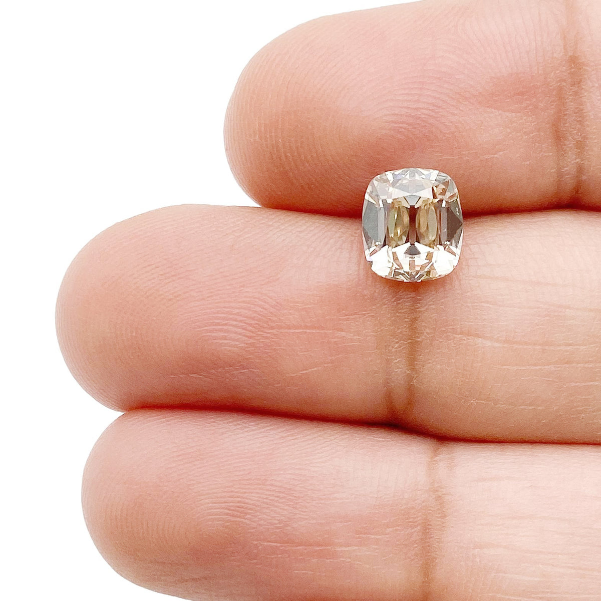 1.51ct | Q-R/SI1 Cushion Shape Old Mine Cut Diamond (GIA) - Modern Rustic Diamond