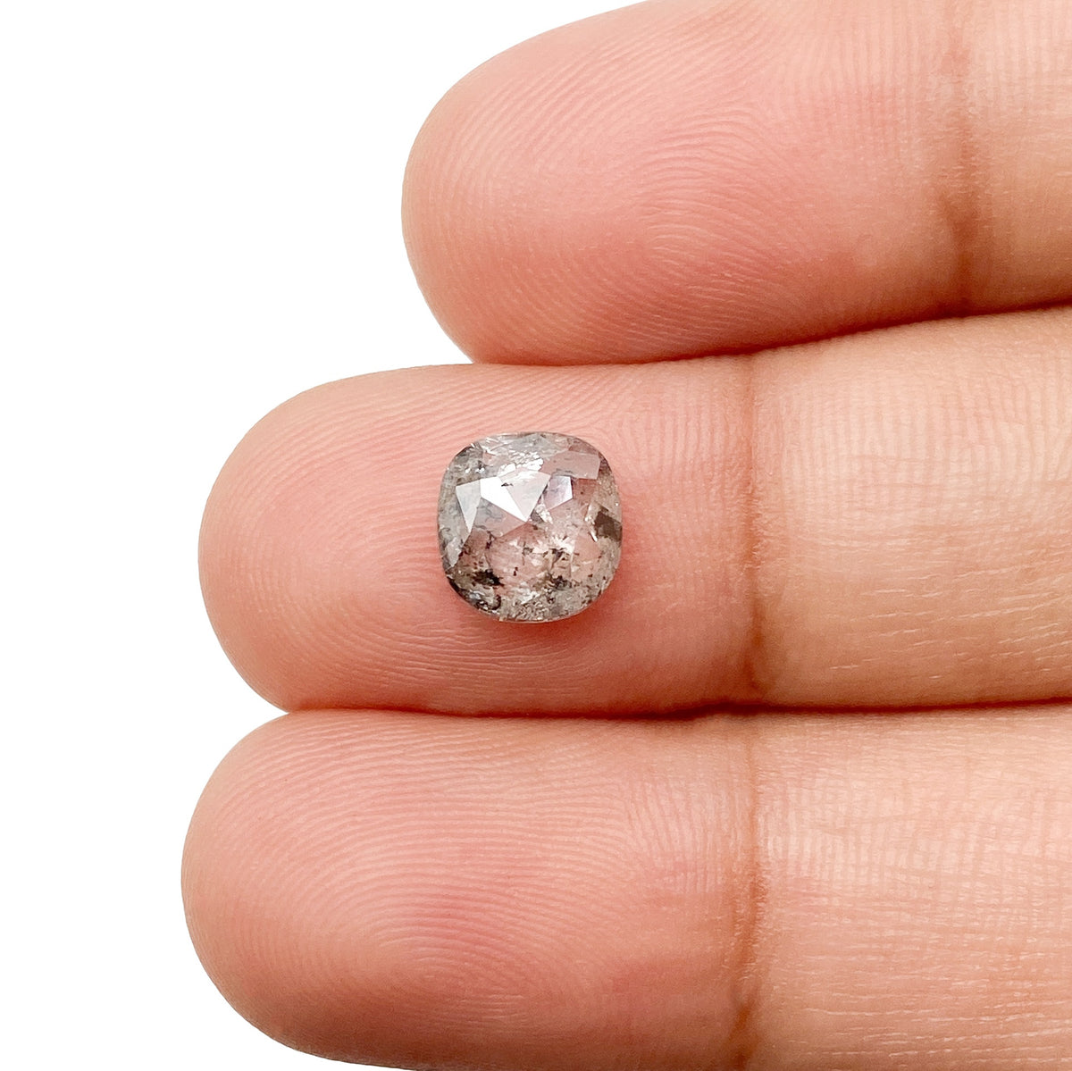 1.51ct | Rustic Cushion Shape Rose Cut Diamond - Modern Rustic Diamond