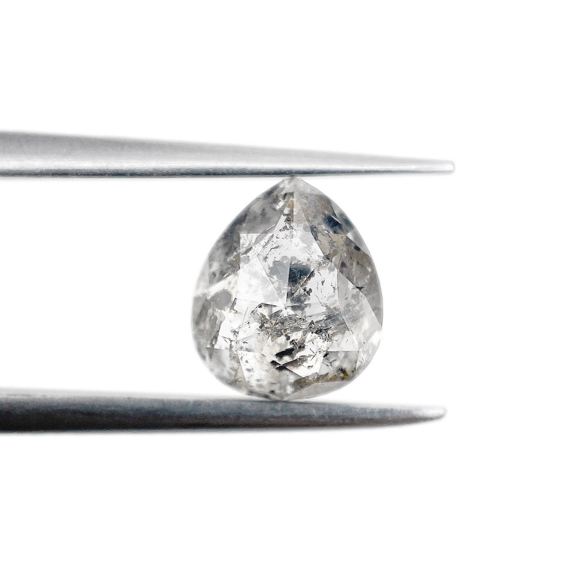 1.51ct | Rustic Pear Shape Rose Cut Diamond - Modern Rustic Diamond