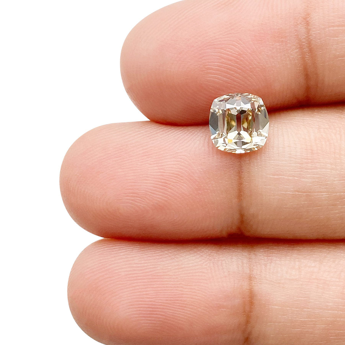 1.51ct | U-V/VS1 Cushion Shape Old Mine Cut Diamond (GIA) - Modern Rustic Diamond