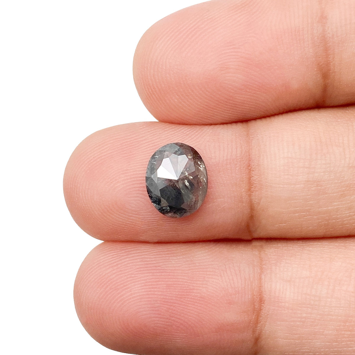 1.52ct | Rustic Oval Shape Rose Cut Diamond - Modern Rustic Diamond